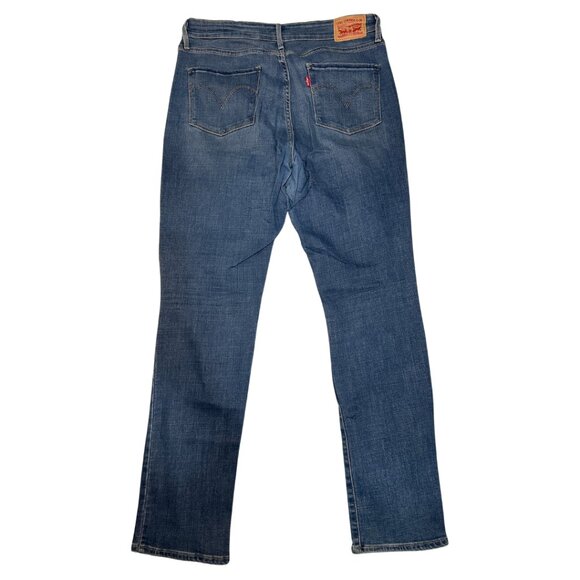 Levi's Women's Blue Mid Rise Skinny Jeans Size 12 - Picture 2 of 7